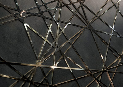 Arredi in metallo su misura per ristorante a Milano, realizzati da Siggia